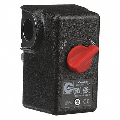 CONDOR USA INC 11EA2E Pressure Switch Auto/Off DPST 20-105psi