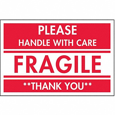 TAPECASE 16U907 Instructional Label Care PK500