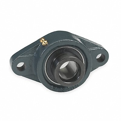 DAYTON 3FCW6 2 Bolt Flange Bearing Ball 1 3/16in Bore