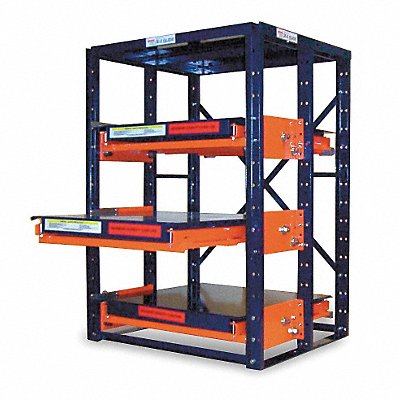 JARKE EZ484872 Roll Out Shelving 48inx72inx48in Starter