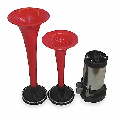 WOLO 400 Dual Trumpet Horn Air Red Under-Hood