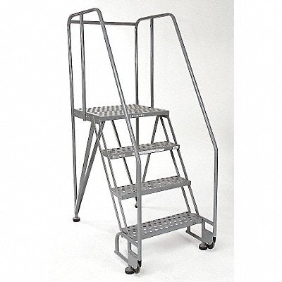 COTTERMAN 4STR26A6E20B8C1P6 Tilt and Roll Ladder Welded Platform 40In H