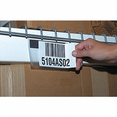 SUPERSCAN APX35M Label Holder Clear Matte Slide-In PK50