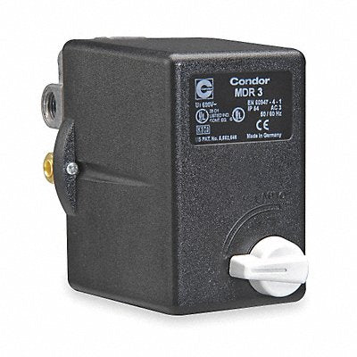 CONDOR USA INC 31TG3EJX Pressure Switch Water Pump Manual Switch Action Auto/Off/Reset 3PST 40-360psi