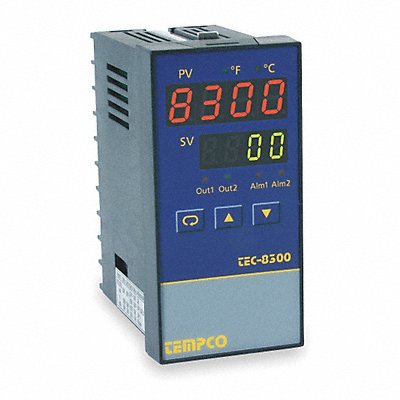TEMPCO TEC33009 Temp Controller Prog 90-264V Relay2A