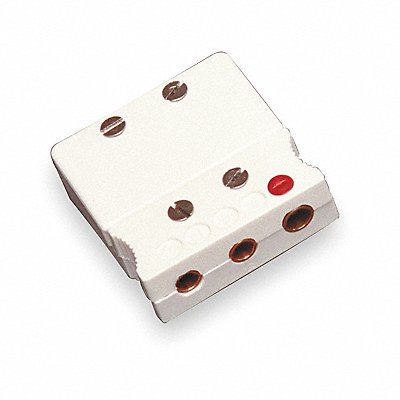 TEMPCO TCA102130 Thermocouple Jack Cu White 3 Pin QD