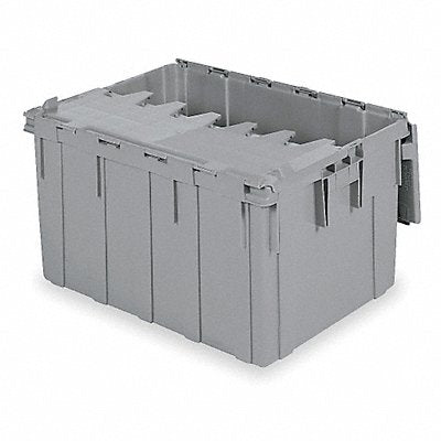 BUCKHORN 39280 Attached Lid Ctr Grey Solid Ind Grd Poly