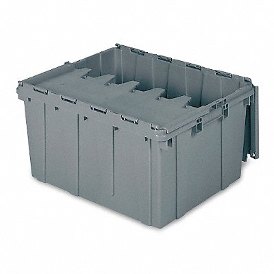 BUCKHORN 39175 Attached Lid Ctr Grey Solid Ind Grd Poly
