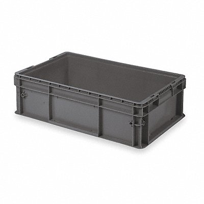 BUCKHORN SW3215080201000 Straight Wall Container Grey Solid HDPE