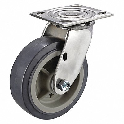GRAINGER P21SXUP060D14 Standard Plate Castor Swivel 900 lb.