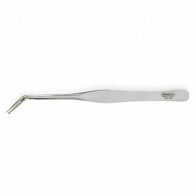 GENERAL 3G971 Tweezers SS Bent 6 1/2 L