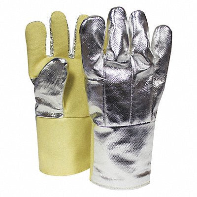 NATIONAL SAFETY APPAREL G64TCSR0114 Aluminized Gloves 600F 14 PR