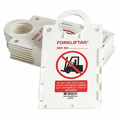 BRADY FLTETSH9 Tag Holder 11 1/4in H 6in W Plastic PK10