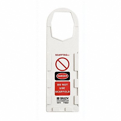 BRADY SCAFSTH132 Tag Holder 11 3/4in H 3 1/2in W PK10