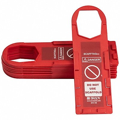 BRADY SCAFSTH146 Tag Holder 11 3/4in H 3 1/2in W PK10