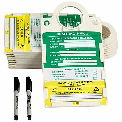 BRADY SCAF2STHUSAA Tag Holder 11 1/2 in H 6 in W PVC