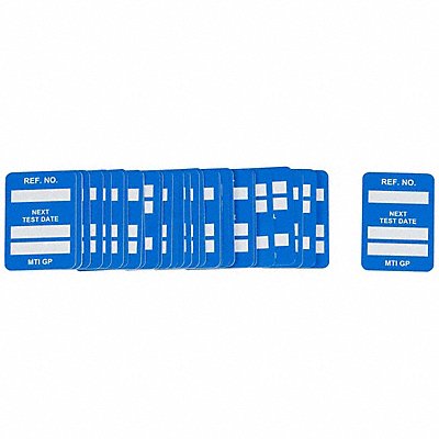 BRADY MICMTIGPB Microtag(r) Inspection Insr Bl/Wht PK100
