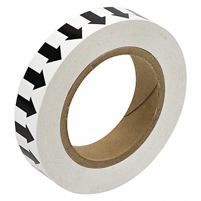 BRADY 91413 D3612 Arrow Tape White 1in W 90ft Roll L