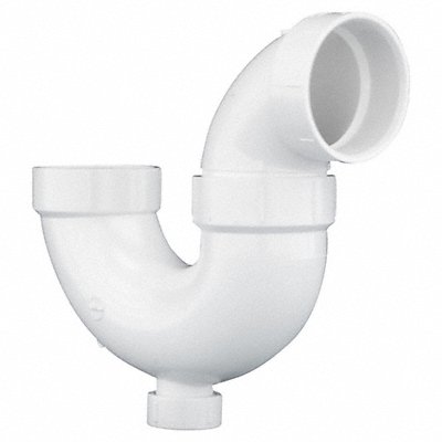 GRAINGER 5223 P-Trap with Cleanout 1 1/2 in Socket PVC
