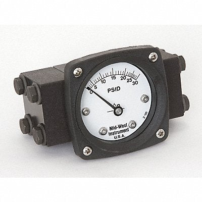 MIDWEST INSTRUMENT 140AA00OO30P D0748 Pressure Gauge 0 to 30 psi
