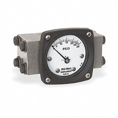 MIDWEST INSTRUMENT 140SA00OO30P D0747 Pressure Gauge 0 to 30 psi