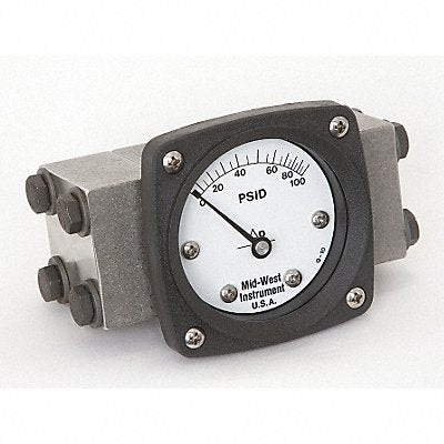 MIDWEST INSTRUMENT 140SA00OO100P D0747 Pressure Gauge 0 to 100 psi