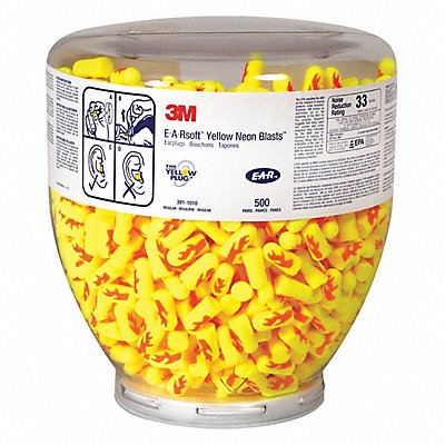 3M 45JW4145JW40 Ear Plug Dispensing System Yellow 33dB