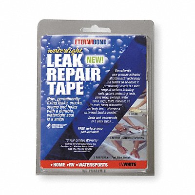ETERNABOND UVW45Kit Roof Repair Tape Kit 4 In x 5 Ft White