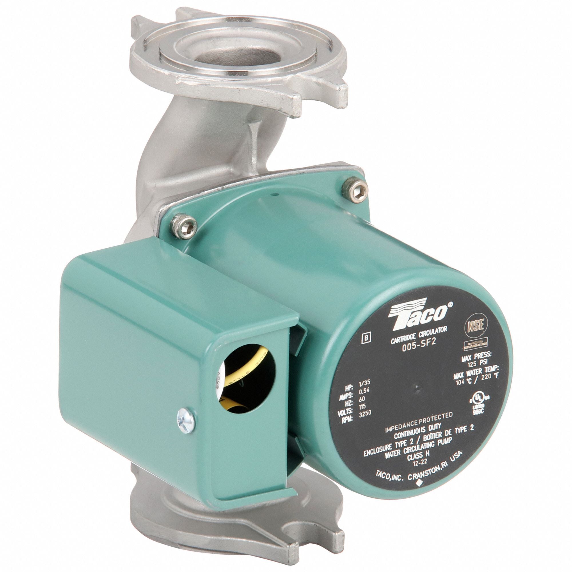 TACO 005SF2 Potable Circulating Pump Flanged 1/35HP