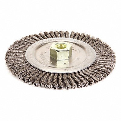 WEILER 96045 Twist Wire Wheel Brush Threaded Arbor