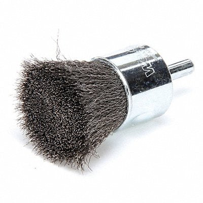 WEILER 96107 Crimped Wire End Brush Steel 1 In.