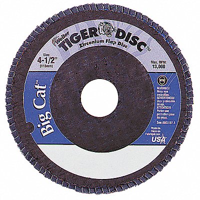 WEILER 96174 H7341 Fiber Disc 4 1/2 in Dia 7/8in Arbor