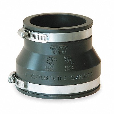 GRAINGER 105653 Coupling PVC 5 in 3 in For Pipe Size