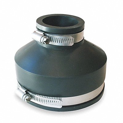 GRAINGER 105662 Flexible Coupling PVC 6 x 2 in Pipe Size