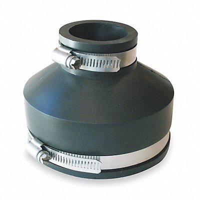 GRAINGER 105663 Flexible Coupling PVC 6 x 3 in Pipe Size
