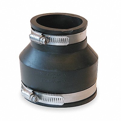 GRAINGER 105665 Flexible Coupling PVC 6 x 5 in Pipe Size