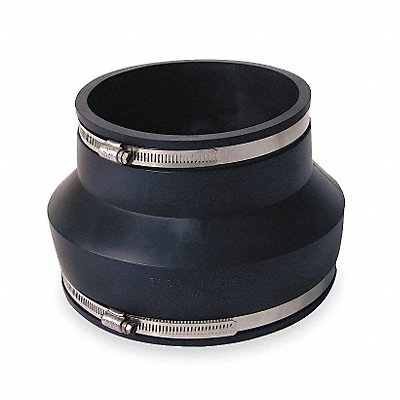 GRAINGER 105686 Flexible Coupling PVC 8 x 6 in Pipe Size
