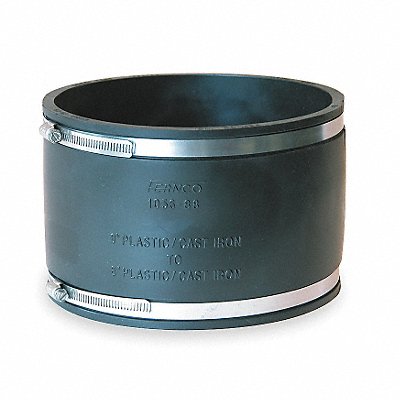 GRAINGER 105688 Flexible Coupling PVC 8 in For Pipe Size