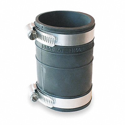 GRAINGER 1060150 Flexible Coupling PVC 1 1/2 Pipe Size