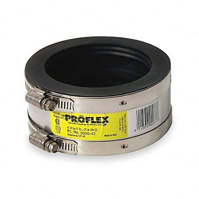 GRAINGER 300043 Transition Coupling Neoprene 4 and 3