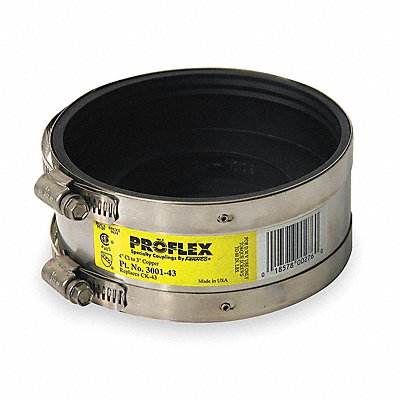 GRAINGER 300143 Transition Coupling Neoprene 4 and 3