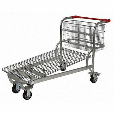 GRAINGER WIREL Wire-Sided Platform Truck 59-1/4 in L