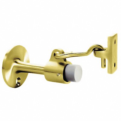 ROCKWOOD 4773 Hook-Style Door Holder 2-1/4In Pol Brass