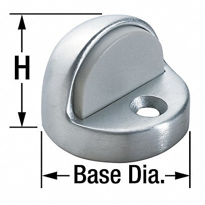 ROCKWOOD 44310 Dome Door Stop Floor Mount Satin Bronze