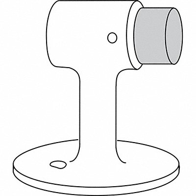 ROCKWOOD 4713 Rigid Door Stop Floor Mount