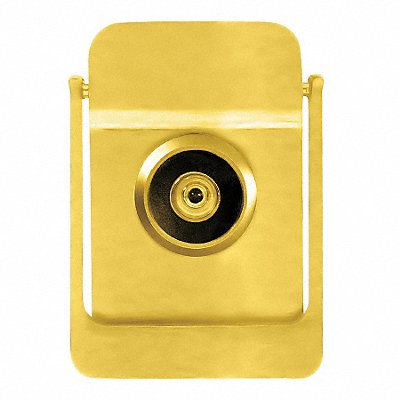 ROCKWOOD 614V3 Door Knocker w/Viewer Polished Brass
