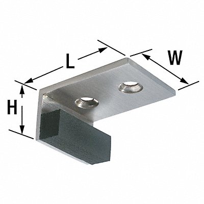 ROCKWOOD 48815 Header Door Stop Satin Nickel