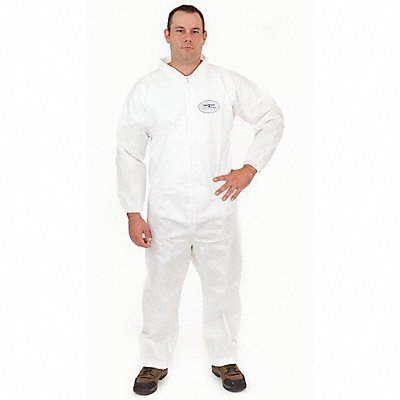 BODYFILTER 95+ 4012XL D2183 Collared Coverall Open White XL PK25
