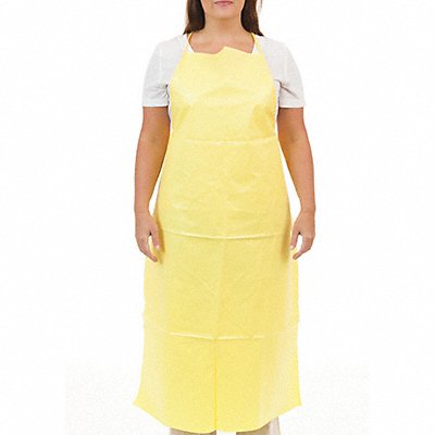 CHEMSPLASH 702846Y Bib Apron Yellow 46 in L PK100