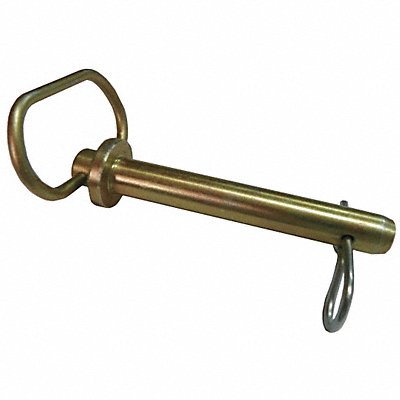 GRAINGER U396650620400 Hitch Pin Std Stl Zinc 5/8x4 3/4 L